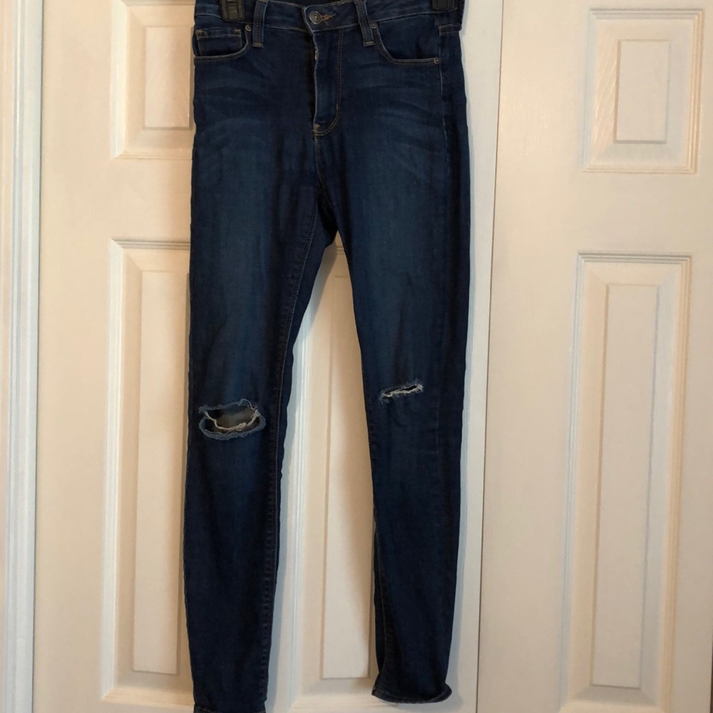 Just Black slit-knee skinny jeans